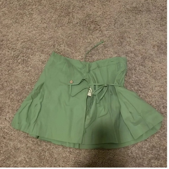 Acing It Boho Peasant Hipster Hippie Art Deco Farm Street Hip Tie Bow Mini Skirt - Picture 4 of 4